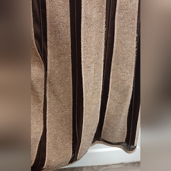 Vintage manigance Montreal Fashion Skirt Tone on Tone Brown Size 16 Stretchy - Picture 3 of 5